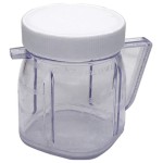For Blender Parts, Cup Mini Plastic Jars with Lids (2 Pack)